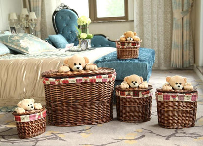 Panier à Linge Ovale en Osier Ted
