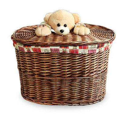 Panier à Linge Ovale en Osier