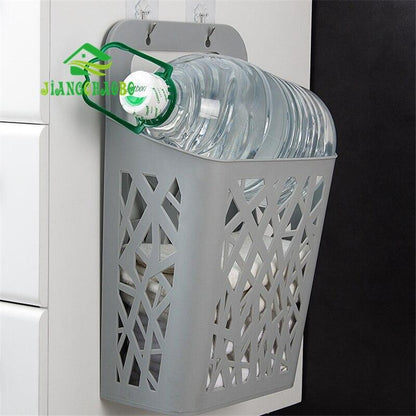 Panier à Linge Plastique Gris Suspendu