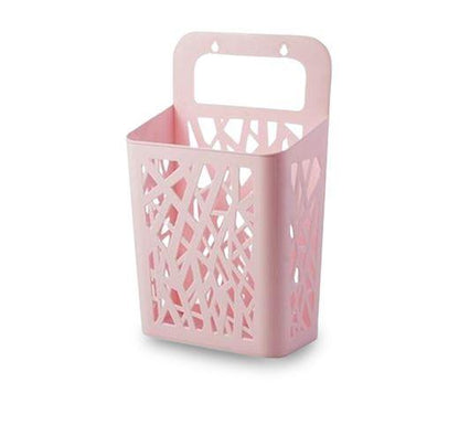 Panier à Linge Plastique Rose Suspendu
