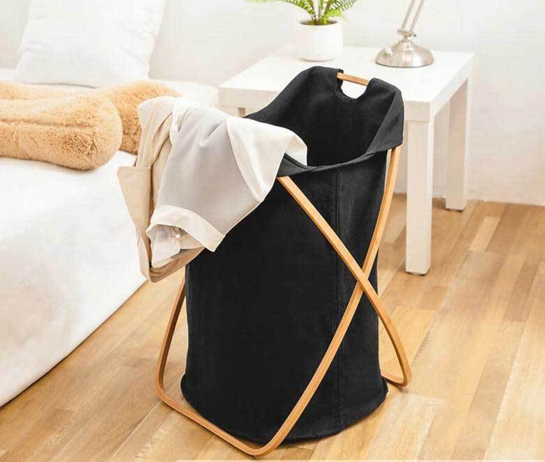 Panier à Linge Pliable Blanc Mjlonïr