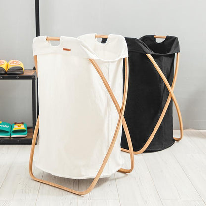 Panier à Linge Pliable Blanc Mjlonïr