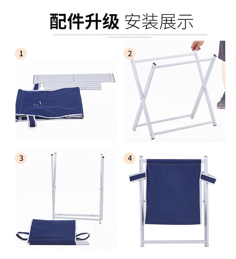 Panier à Linge Pliable Textile Bleu