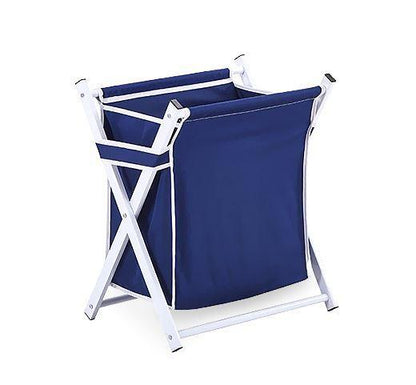 Panier à Linge Pliable Textile Bleu