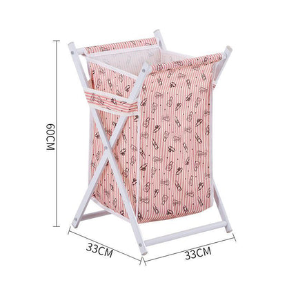 bac à linge pliable versatile rose