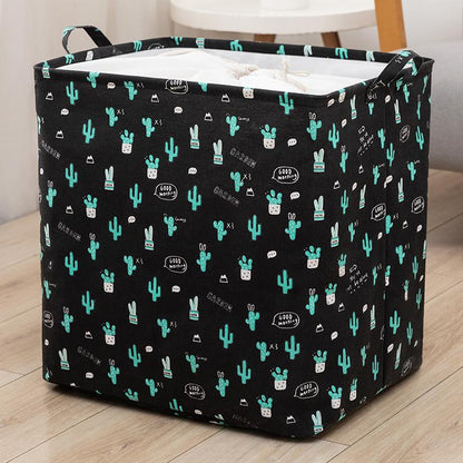 Panier à Linge Rectangulaire noir cactus