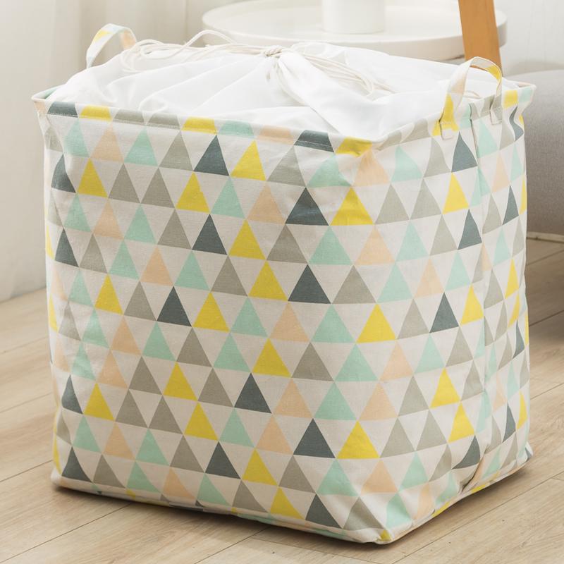 Panier à Linge Rectangulaire motifs triangles