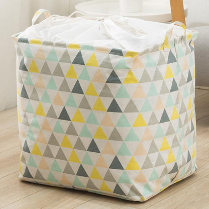 Panier à Linge Rectangulaire motifs triangles