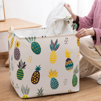 Panier à Linge Rectangulaire Ananas