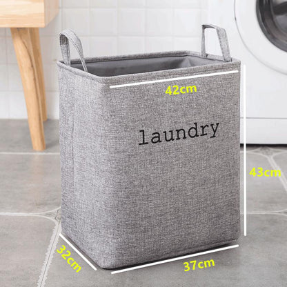 grand Panier à Linge Rectangulaire gris