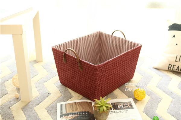 Panier à Linge Rectangulaire rouge