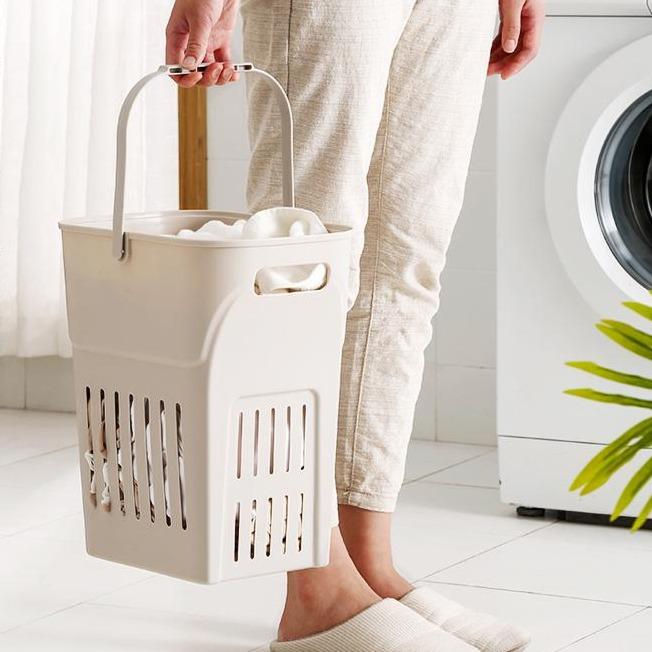 Panier à Linge Rectangulaire en Plastique