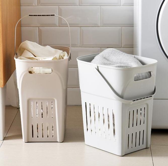 Panier à Linge Rectangulaire en Plastique