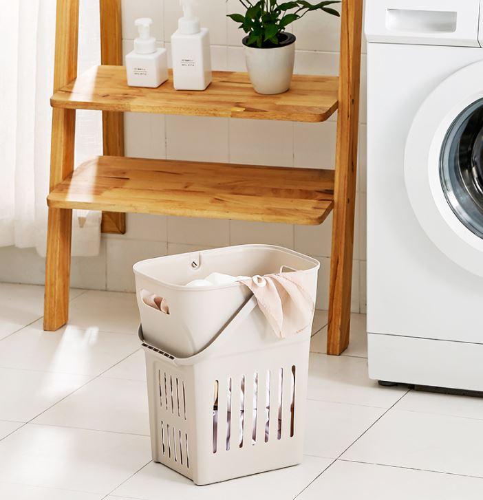 Panier à Linge Rectangulaire en Plastique