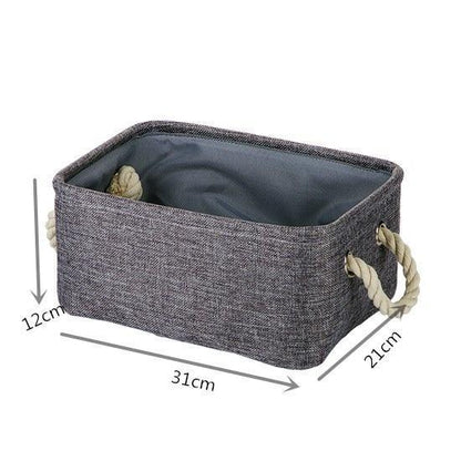 Panier à Linge Rectangulaire Gris anthracite