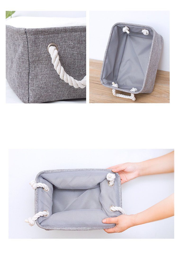 Panier à Linge Rectangulaire Gris anthracite