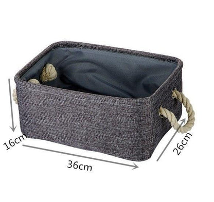 panier à linge rectangulaire anthracite