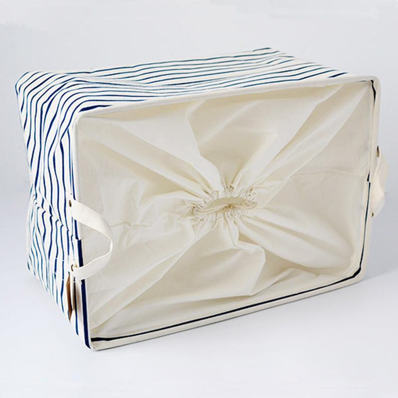 Panier à Linge Rectangulaire Style Marin