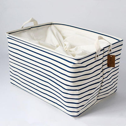 Panier à Linge Rectangulaire Style Marin