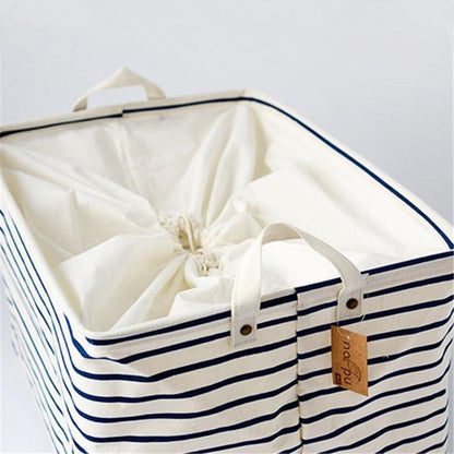 Panier à Linge Rectangulaire Style Marin