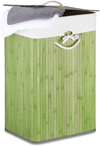 Panier à Linge Rectangulaire Vert Olive