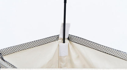 Panier à Linge Roulette Pliable Beige