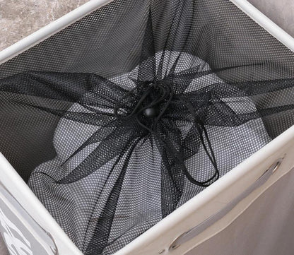 Panier à Linge a Roulettes Pliable Anthracite