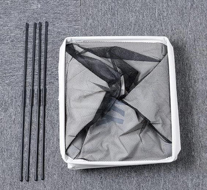 Panier à Linge a Roulettes Pliable Anthracite