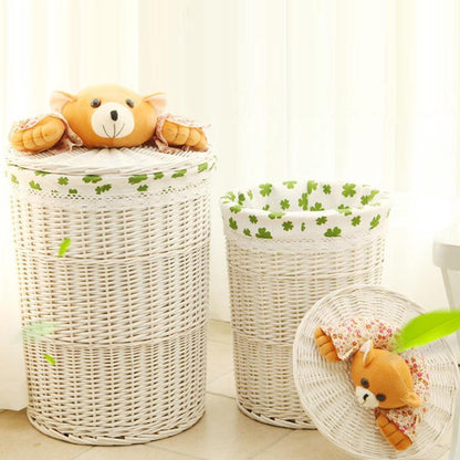 bac Linge Sale Osier Blanc