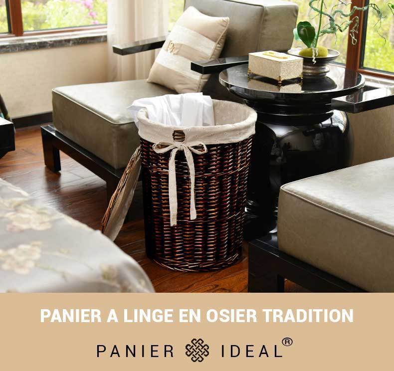 Panier à Linge Sale en Osier Tradition