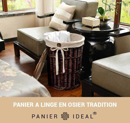 Panier à Linge Sale en Osier Tradition