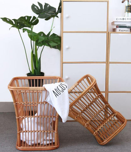 Panier à Linge Sale en Rotin Idealis