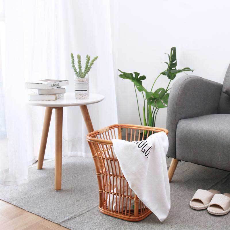 Panier à Linge Sale en Rotin Idealis