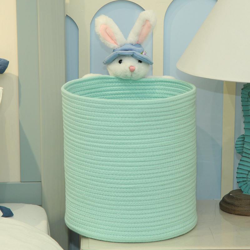 Panier à Linge Sale pour Bébé Turquoise