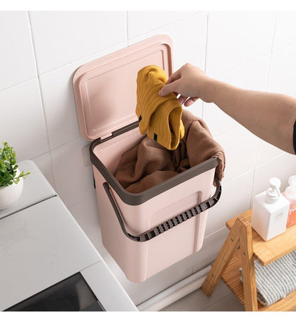 Panier à Linge Sale Suspendu Grand Milo Noir