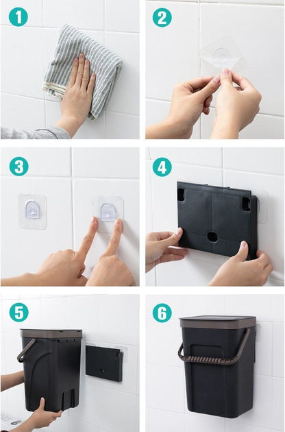 Panier à Linge Sale Suspendu Grand Milo Noir