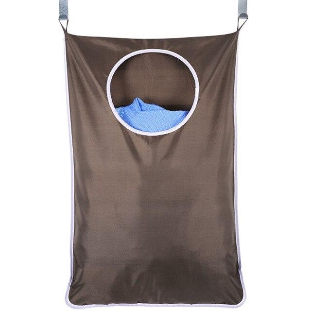 Panier à Linge Suspendu en Coton Café