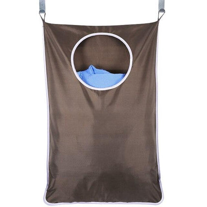 Panier à Linge Suspendu en Coton Café