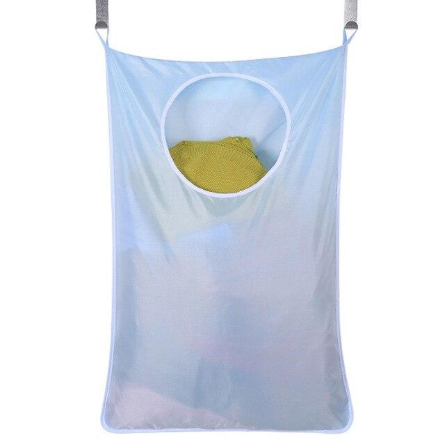 Panier à Linge Suspendu Coton bleu