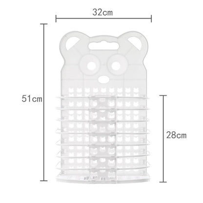 Panier à Linge Suspendu Forme Ourson blanc