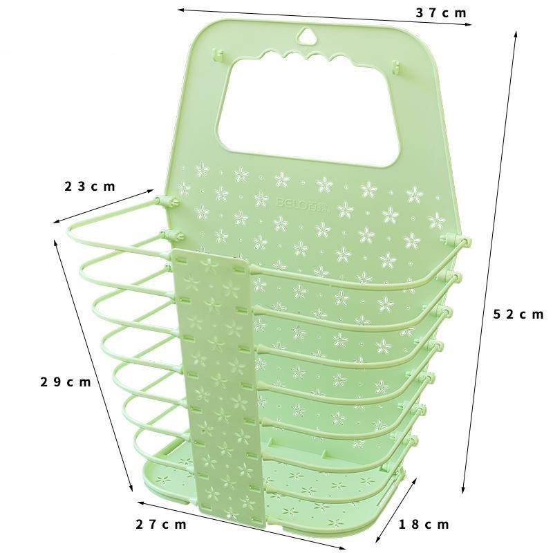 Panier à Linge Suspendu Vert Pomme