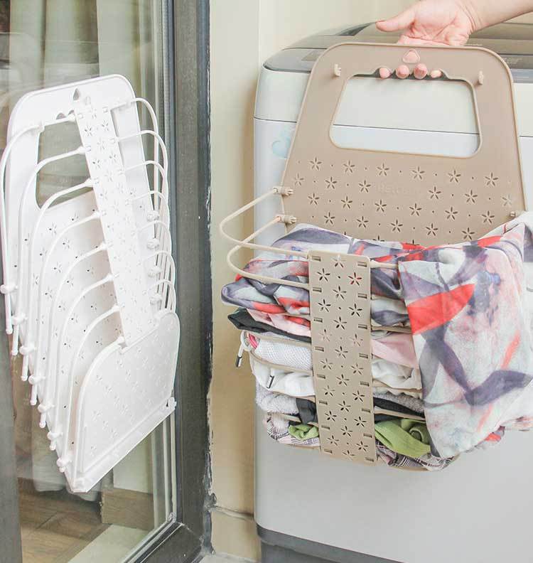 Panier à Linge Suspendu Vert Pomme