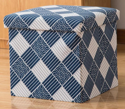 panier à linge pouf motif nordic