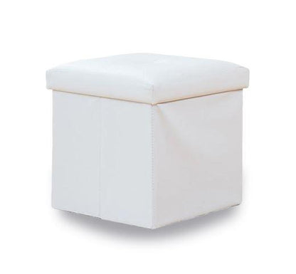 Panier à Linge Tabouret Blanc