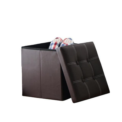 Panière Linge Tabouret café