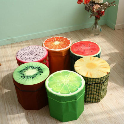 Panier à Linge Tabouret Bois Simili Bûche