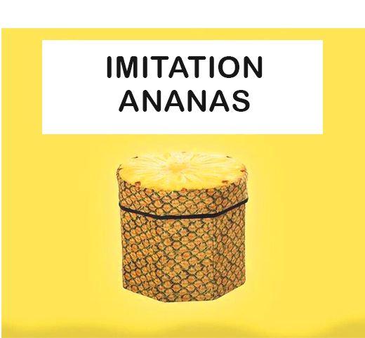 Panier de Linge Tabouret ananas