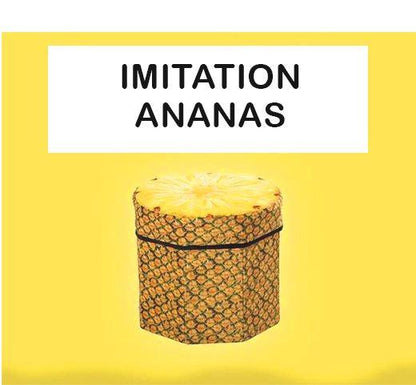 Panier de Linge Tabouret ananas