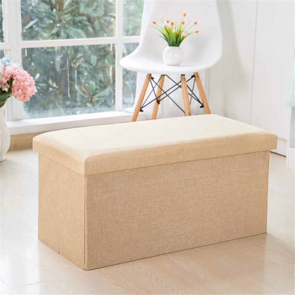 Panier à Linge Tabouret Coffre Beige classique