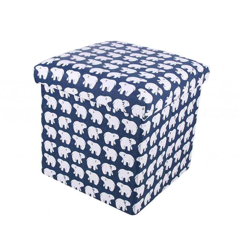 cube de rangement à linge ours polaires